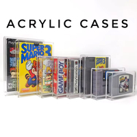 Boîte de protection en acrylique pour jeux vidéo personnalisée SHP pour Nintendo NES SNES N64 Switch DS Game Boy Game Cube Advance