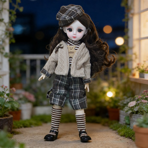 Poupée BJD en PVC souple de 30 cm, style forêt, super mignonne, avec 6 articulations, ensemble de tenue tendance, figurine princesse pour filles, cadeau - Product Image 3