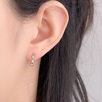 Boucles d'oreilles en or pour femmes Dan Jewelry avec base en argent sterling 925, style Huggie Hoop, pour un usage quotidien