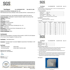 Distribución de aire ignífuga Sistema HVAC Conducto de aire textil Ventilación Conducto de aire de tela de poliéster para taller - Product Image 6