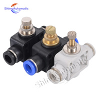 Vanne de régulation de débit pneumatique série SA LSA, raccord rapide à une touche, connecteur pneumatique à enfoncement rapide