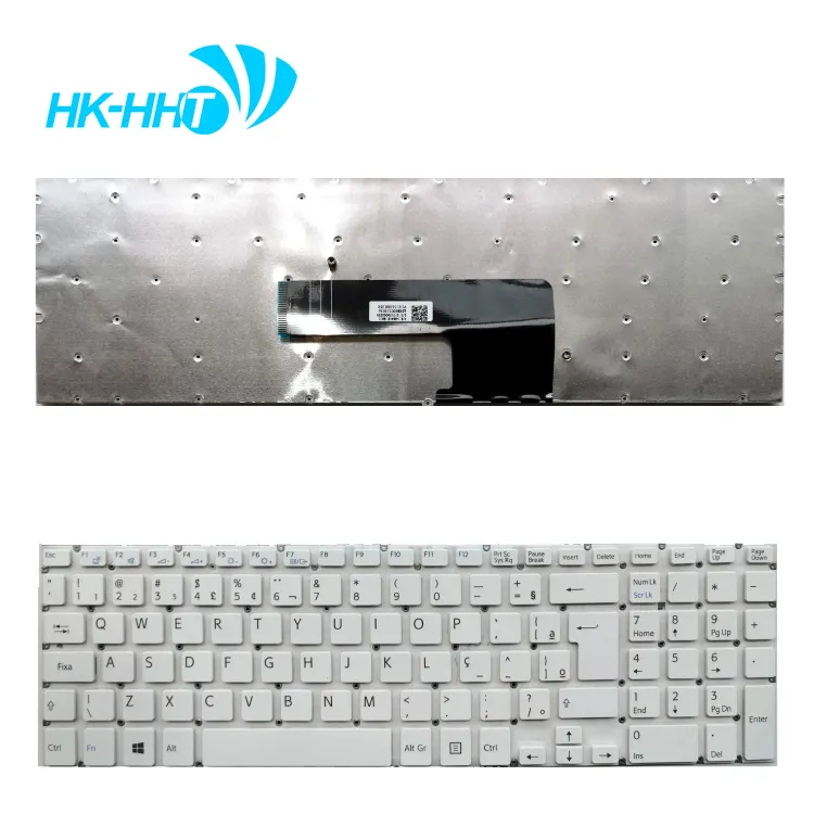 แป้นพิมพ์แล็ปท็อป HK-HHT สำหรับ Sony Vaio Fit SVF152C29M SVF152C29L SVF-152C29M SVF15E เค้าโครง BR