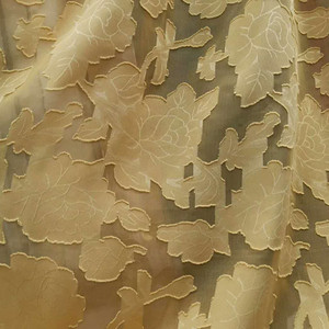 Bio-Rosen muster Jacquard Chiffon Stoff aus China Fabrik für Mädchen Brautkleider und Kleidungs stücke - Product Image 1