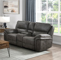 Sillón Reclinable Eléctrico Moderno, Plegable, de Cuero, con USB, Juego de Sofás Reclinables para Sala de Estar, 3+2+1