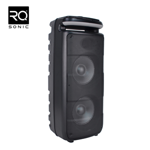 Rqsonic J28 kép 8 inch có thể sạc lại pin Powered xách tay karaoke bt nhựa Powered hoạt động không dây di động hoạt động loa - Product Image 1