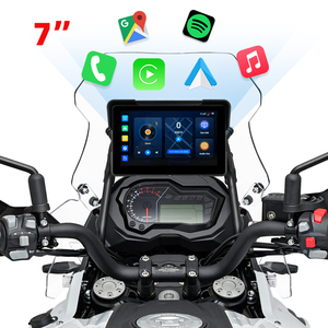 EKIY 7 Inch Motorcycle Carplay Navigation GPS Android 13.0 2+32GB Wireless Apple Carplay Android Auto Motorcycle Touch Screen - Product Image 1