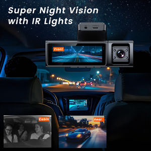 4K Ultra HD Dash Camera 3-Channel GPS WiFi Car DVR Night Vision Parking Mode Loop Recording IPS Video Recorder for Vehicles - Product Image 4