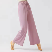 Vêtements de danse moderne, robe de yoga, pantalon de danse classique, pantalon large en modal, pantalon droit taille haute pour femmes