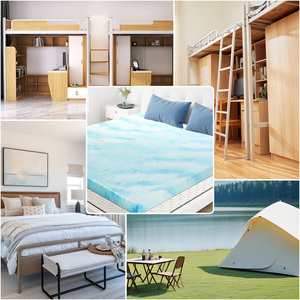 Cubrecolchón de Espuma, Suavidad Media, con Funda de Tela Refrigerante de Poliéster, Diseño Contemporáneo, para Hogar, Apartamento, Hospital, Dormitorio - Product Image 6