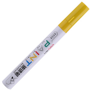 Deli S558 Paint Marker Oil Based Permanent Ink 12 Cm For Glass Plastic Metal Wood Tire Sign In Photo Album Graffiti - Product Image 4