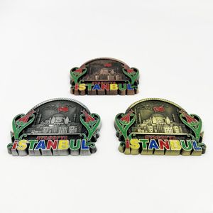 Aimants de réfrigérateur créatifs Souvenirs de voyage en <span class=keywords><strong>Turquie</strong></span> Artisanat en métal personnalisé Aimants de réfrigérateur 3D <span class=keywords><strong>ISTANBUL</strong></span> - Product Image 5