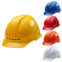 Casque de sécurité marin pour chantier naval, compatible avec visière à fentes latérales ventilées sur quatre côtés, en ABS