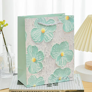 Sacs en papier kraft personnalisés avec poignées, impression de votre propre logo, motif, design, pour cadeaux, artisanat, shopping - Product Image 2