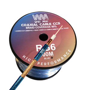 Cáp đồng trục <span class=keywords><strong>RG6</strong></span> PVC trong suốt - Product Image 1