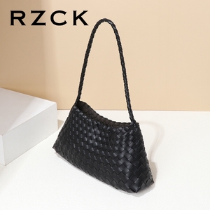 RZCK sacs pour femmes marque en gros 2025 nouvelle épaule bandoulière français Ins Style fait à la main tissé épaule poche petit sac carré - Product Image 5
