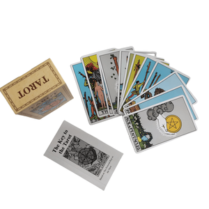 Juego de cartas de tarot inglesas personalizadas con libro guía, tarjetas de pago impresas personalizadas, diseño clásico, cartas de tarot, venta directa de fábrica - Product Image 6