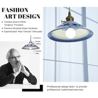 Lampe suspendue LED élégante à lumière chaude ronde haute luminosité pour salle à manger, villa, salon, rénovation