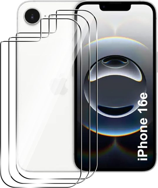 Tempered Glass Film For iPhone 16e 9H Hardness Bubble-Free Anti-Scratch 6.1 inch Back Screen Protector For iPhone SE 4 2025