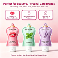 Pochette compressible personnalisée en forme de cœur, étanche, haute barrière, impression personnalisée, qualité alimentaire, emballage pour crème pour les mains 30ml