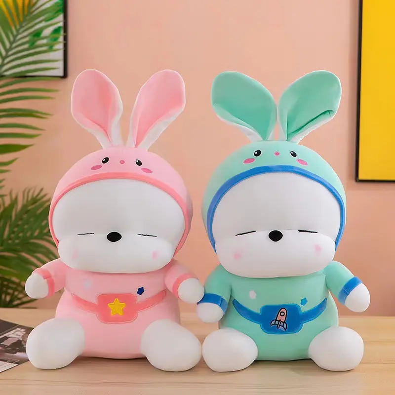 Bán buôn dễ thương Bunny Búp bê thỏ đồ chơi sang trọng mặc áo len sang trọng Fluffy mềm Thú nhồi bông Rag búp bê cho trẻ em hoặc bé