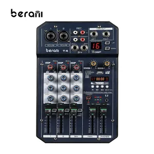 Berani T4 OEM新设计录音棚设备dj音箱迷你混音器