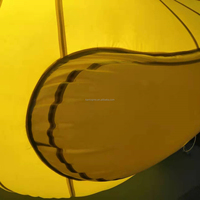 Canard jaune à éclairage LED géant direct du fabricant, adapté aux événements en plein air Décorations de dessins animés festifs