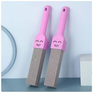 Bâton de nettoyage en <span class=keywords><strong>pierre</strong></span> ponce naturelle avec long manche en plastique PP, pour toilettes, barbecue, voiture, salle de bain, <span class=keywords><strong>raclette</strong></span>, avec brosses de nettoyage incluses - Product Image 4