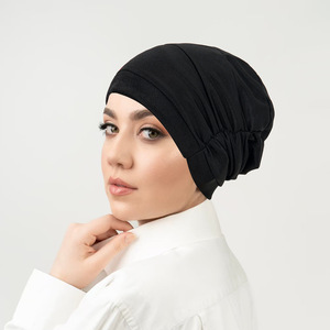Plain Color Premium Jersey Stretch Islamic Hijab <b>Caps</b> Wholesale Ramadan Eid Bonnet Headscarves Trubans Inner <b>Caps</b> - Product Image 3