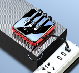 Superdunne draagbare powerbank met mobiele telefoonlader, 10000mAh powerbank - Product Image 2