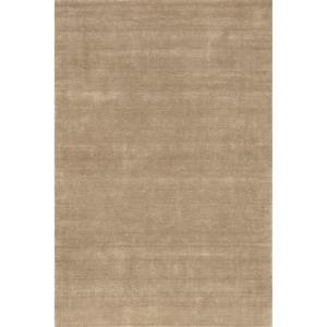 Alfombra Decorativa Minimalista Contemporánea para Sala de Estar y Dormitorio, Mezcla de Lana de Alta y Baja Densidad, Tejida a Mano, Moderna y Texturizada para el Hogar, Color Bronceado - Product Image 4