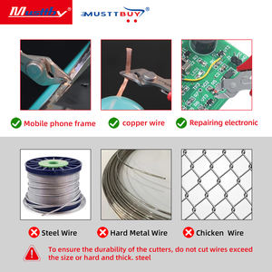 Pince coupante diagonale en acier inoxydable G12 Blique Mouth pour la réparation de téléphones mobiles - Product Image 4