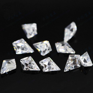 Venta al por mayor CZ Stone Kite Shape Loose White <span class=keywords><strong>Cubic</strong></span> <span class=keywords><strong>Zirconia</strong></span> Stone Stock para la venta - Product Image 4