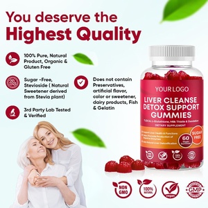 Bán Buôn 100% Tinh Khiết Hữu Cơ Tự Nhiên Đường Miễn Phí Sức Khỏe Gan Hỗ Trợ Làm Sạch Detox & Sửa Chữa Gummy Bổ Sung Với Cây Kế Sữa - Product Image 5