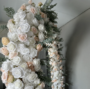 Simulación de Arco de Rosas Champagne de Doble Cara, Fondo Floral para Bodas, Fondo para Propuesta de <span class=keywords><strong>Matrimonio</strong></span> - Product Image 5