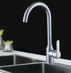 Polished Chrome Kitchen Sink Faucet - Product Image 3