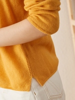 Pull-over en tricot à col rond de couleur unie confortable pour femmes personnalisé pull-over pour dames pull en tricot