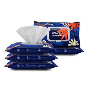 Профессиональный производитель OEM/ODM: смываемые влажные салфетки для туалета, 80 шт., подходят для очистки заднего прохода - Product Image 1