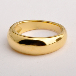 Europa e Stati Uniti in un semplice anello da donna semplice grande anello in oro liscio semplice gioielli di tendenza senza genere - Product Image 4