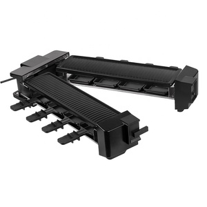 Grill <span class=keywords><strong>Raclette</strong></span> Électrique Portable <span class=keywords><strong>Pliable</strong></span> 1200W avec Surface Antiadhésive PFA, Sans Fumée, Contrôle de Température, Plaque Amovible, pour 8 Personnes - Product Image 4