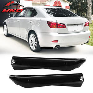 Pour Lexus IS250 IS350 2006-2013 Berline 2 pièces Bavettes de pare-chocs arrière Spat PP Noir brillant Kit carrosserie de haute qualité - Product Image 1