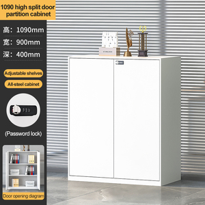 Nhà máy trực tiếp đơn giản thanh lịch màu trắng kim loại Tủ hồ sơ có thể điều chỉnh combinable cho văn phòng trường học hoặc bệnh viện sử dụng thiết kế hiện đại - Product Image 2