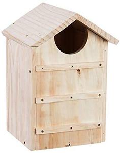 Fabbrica professionale per esterni in legno di cedro scatola di gufo casa con viti di montaggio e un sacchetto di trucioli di legno - Product Image 1