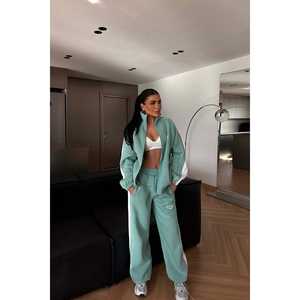 Chándal Deportivo para Hombre, Color Verde Agua, con Estampado, Transpirable, de Nailon, Diseño Personalizado, Talla Grande XL, para Invierno y Jogging - Product Image 4