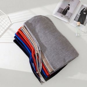 2025 Autumn Winter Unisex Balaclava Cap Scarf Wool Warm Pullover Knitted <b>Hat</b> - Product Image 4