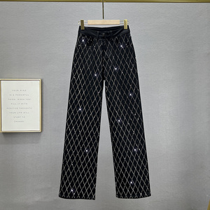 Jean slim classique en denim pour femme, taille haute, extensible, décontracté, délavé, grande taille, collection printemps - Product Image 4