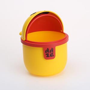 Thùng Rác Nhựa Để Bàn Di Động Hình Động Vật Nhỏ Hình Tròn Thùng Rác Có Nắp Thùng Rác Nhựa Để Bàn - Product Image 2