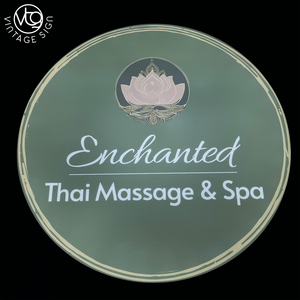 ป้ายไฟ LED แบบกำหนดเองสำหรับขายส่ง, ป้ายโลโก้เรืองแสงสำหรับร้านนวดแผนไทยและสปา, ร้านเสริมสวย, ธุรกิจสุขภาพและความงาม - Product Image 1