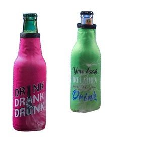 RYO Wine <b>Bottle</b> Insulator Sleeve with Zipper Neoprene Fashion 12oz Waterproof Jacket Keeps Wine <b>Warm</b> & Cold - Product Image 2