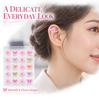 Plester Jerawat Hidrokoloid Motif Bunga Kupu-kupu Warna Pink Stiker Perawatan Kulit