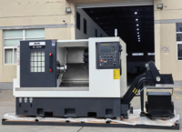 Nouvelle Conception Tour CNC à Banc Incliné H55M Robuste, Centre d'Usinage, Double Automatique, Type à Rouleaux Fanuc Simple, Linear
